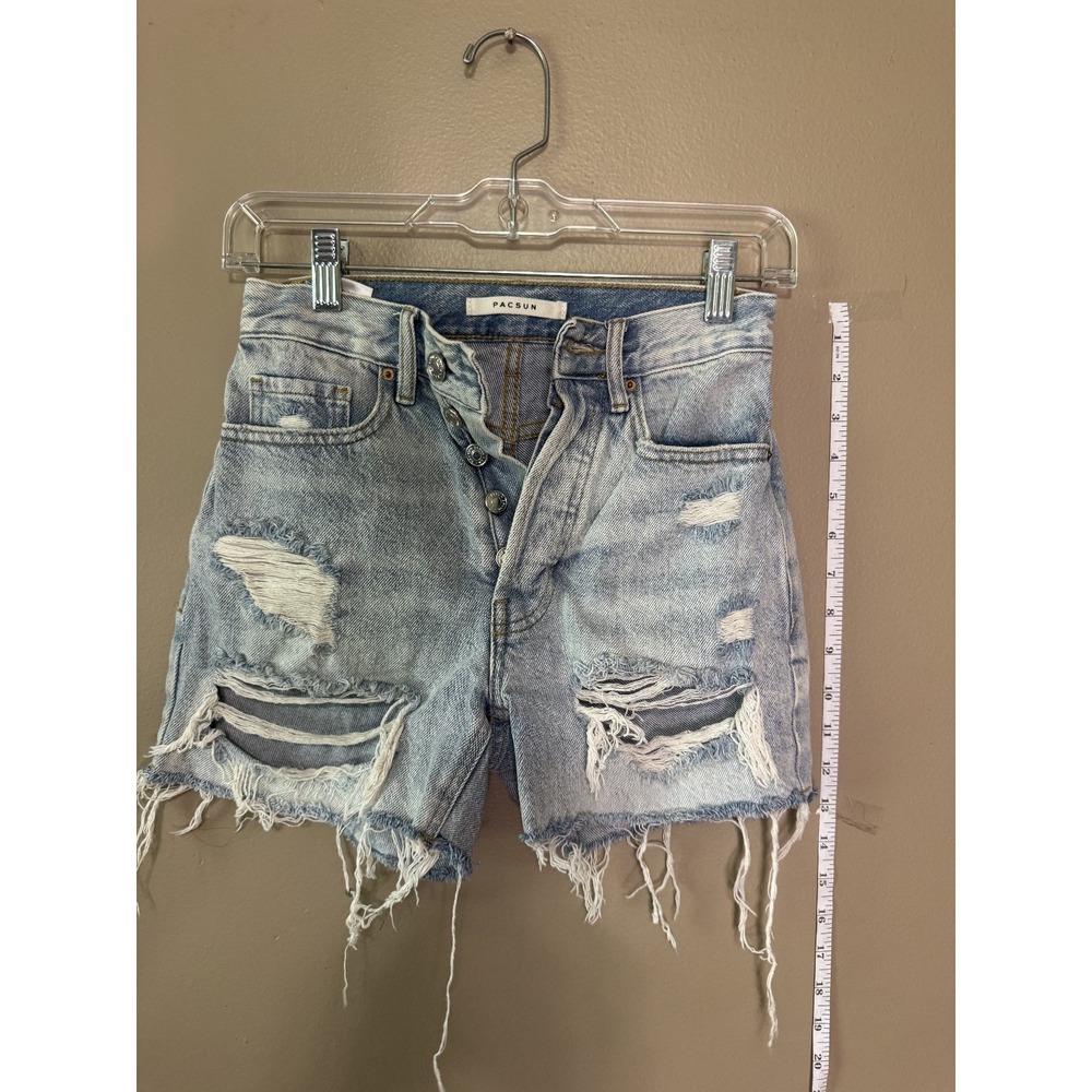Women's Pacsun Distressed and Frayed Jean Shorts Size 23